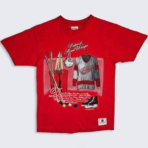 Detroit Red Wings Vintage 90s Nutmeg Mills Locker Room T-Shirt